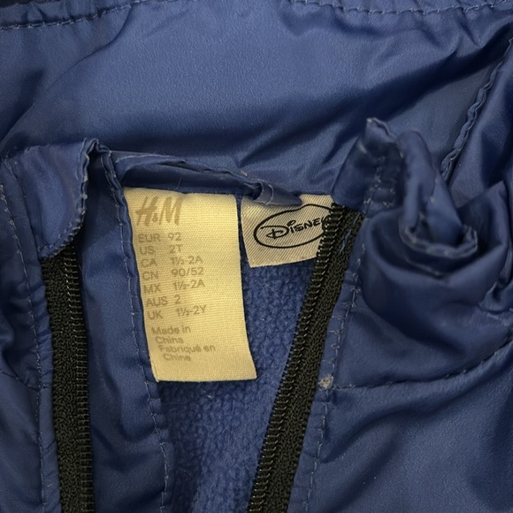 H&M Mickey Mouse Fleece Lined Jacket, 2T - Picture 6 of 6